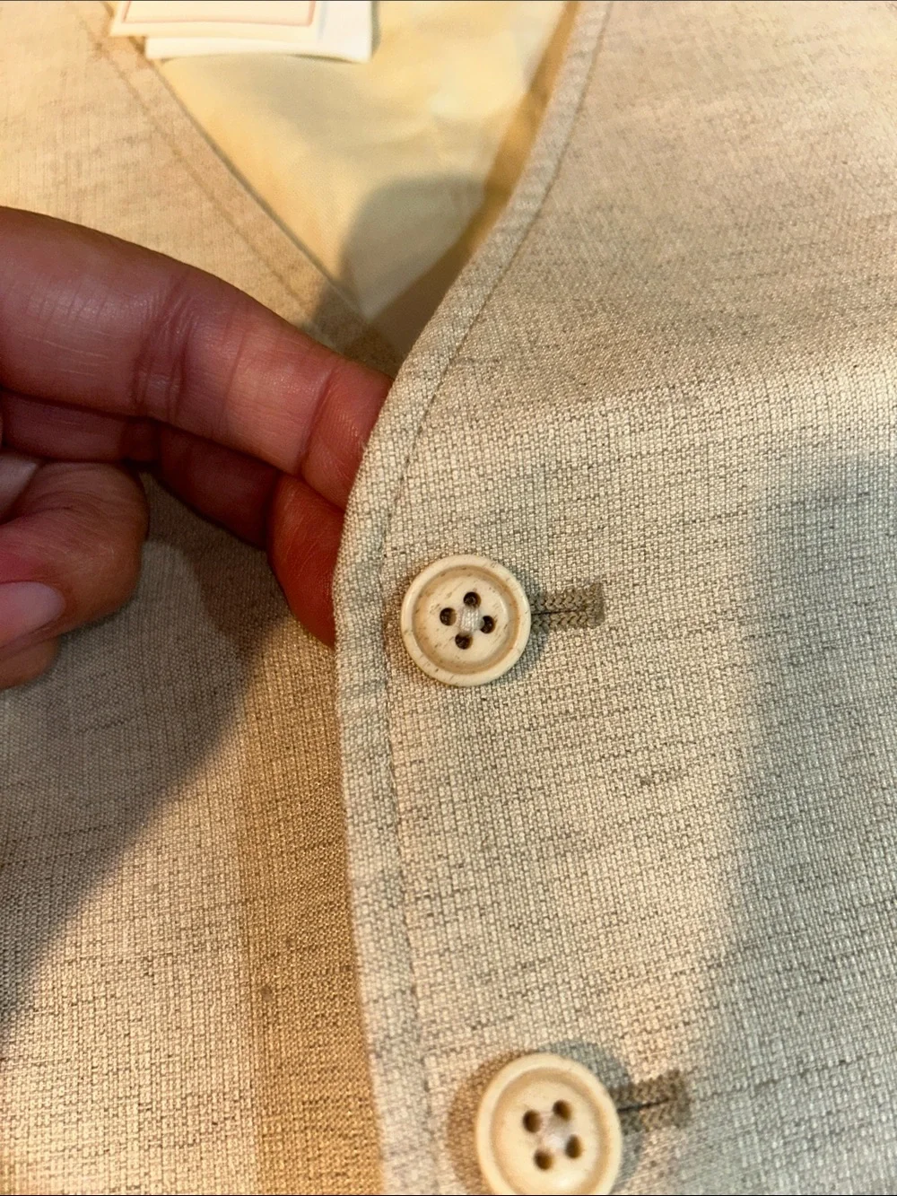Double RL Ralph Lauren Linen/Silk Vest